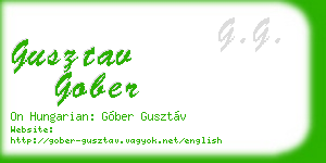 gusztav gober business card